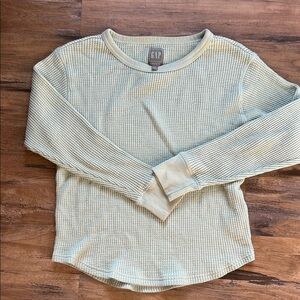 GAP Mint Waffle Knit Pullover